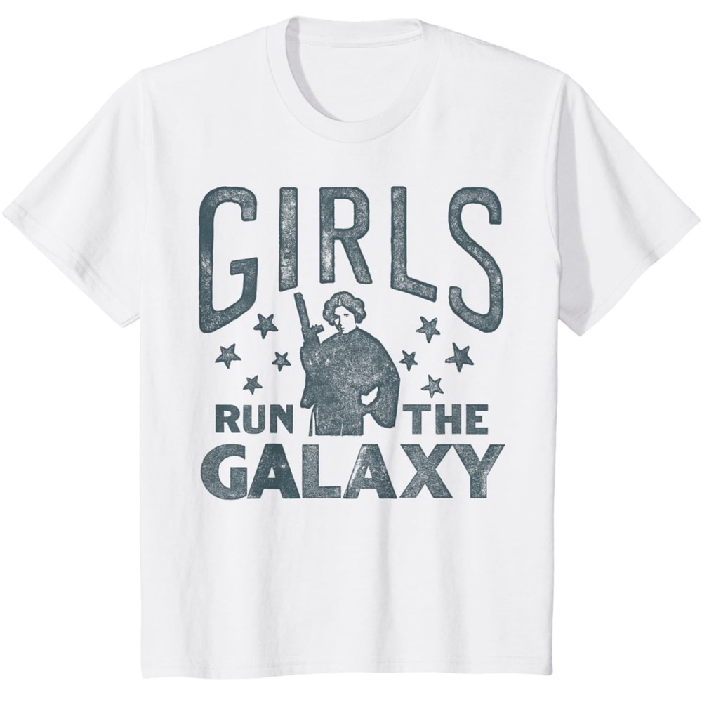 Star Wars Princess Leia Girls Run The Galaxy Disney T-Shirt. Medium 9/10